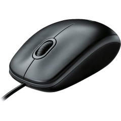 Logitech B100 3 Button Wired Optical Mouse