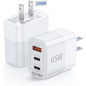 65W USB C Wall Charger Multiport - PD 3.0