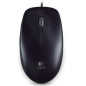 Logitech B100 Corded Mouse, Wired USB Mouse for Computers and Laptops, Right or Left Hand Use - Black