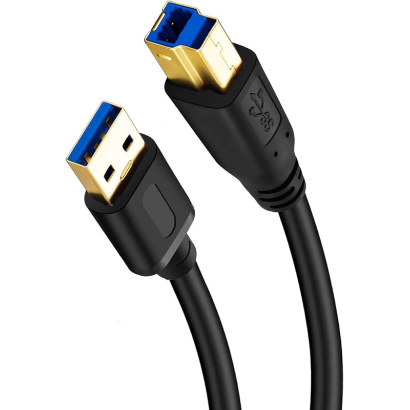 USB 3.0 Cable A Male to B Male 3Ft,Superspeed USB 3.0 Male to B Male Cable - for Printers