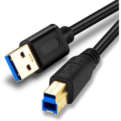 USB 3.0 Cable A Male to B Male 3Ft,Superspeed USB 3.0 Male to B Male Cable - for Printers