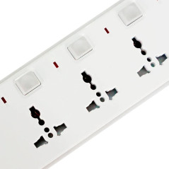 4 Way Extension With USB Ports with Amps 10A VoltageAC 110-240 Installation Plug-In and Use